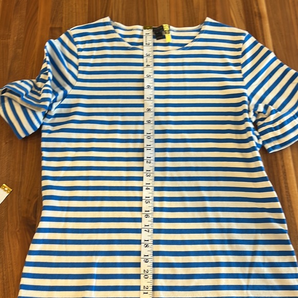 J. Crew Ruffle Sleeve Striped Top Size: Small - Picture 5 of 7